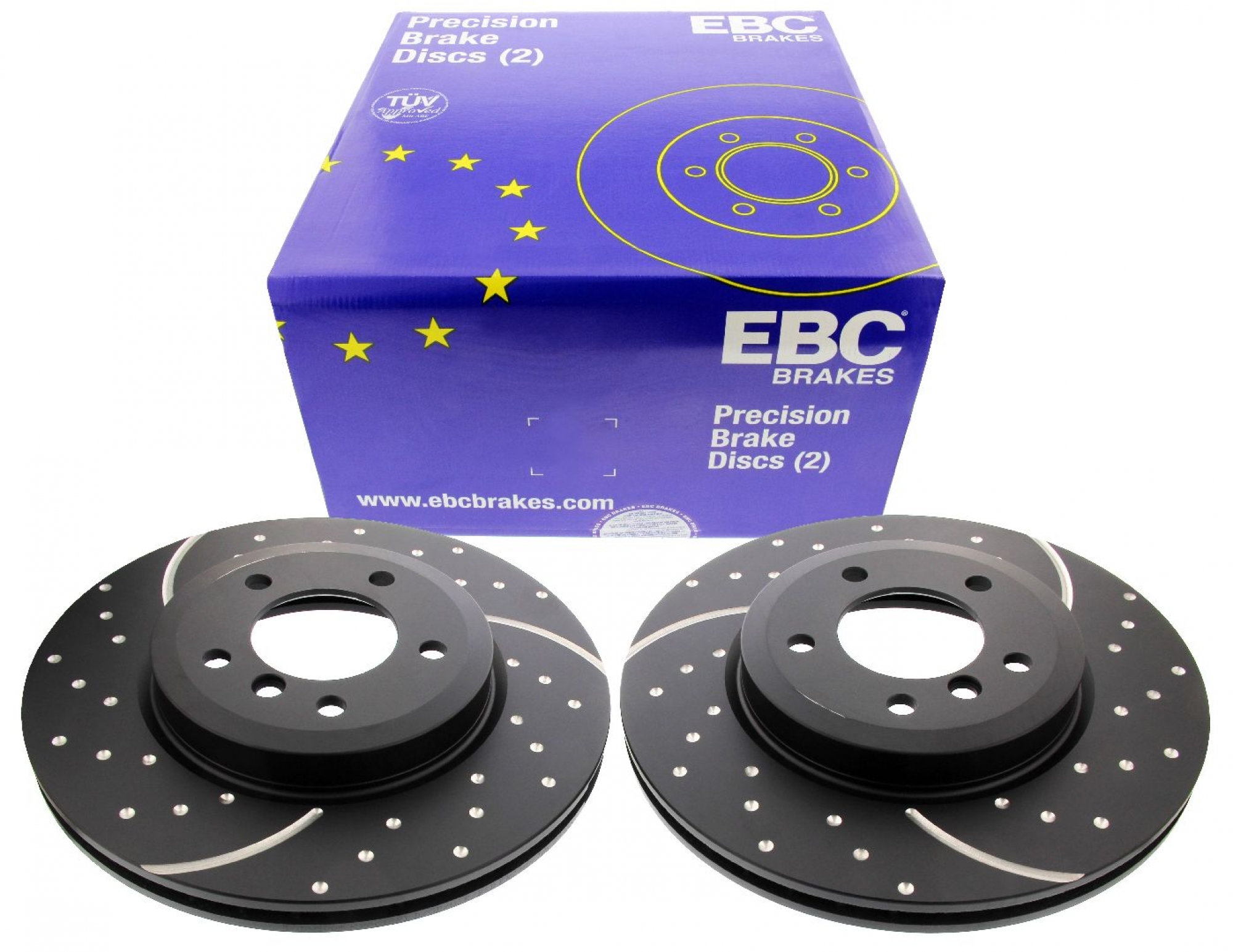 EBC-Bremsscheiben, Turbo Groove Disc Black (2-teilig), VA, BMW Z4, 3