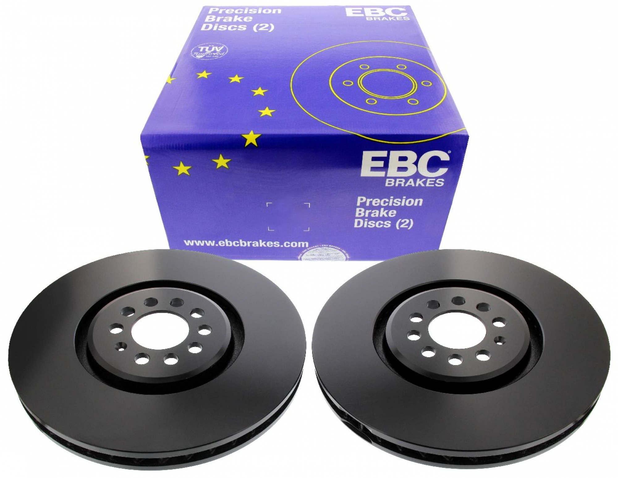 EBC-Bremsscheiben, Premium Sportbremsscheiben, 2-teilig, VA, VW Golf 4 R32, Ø 334 mm