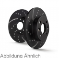 EBC-Bremsscheiben, Turbo Groove Disc Black (2-teilig), VA, Audi, Seat, Skoda, VW