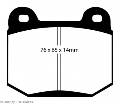 EBC-Bremsbeläge, Yellowstuff, Achssatz, HA, Mitsubishi, Nissan, Subaru