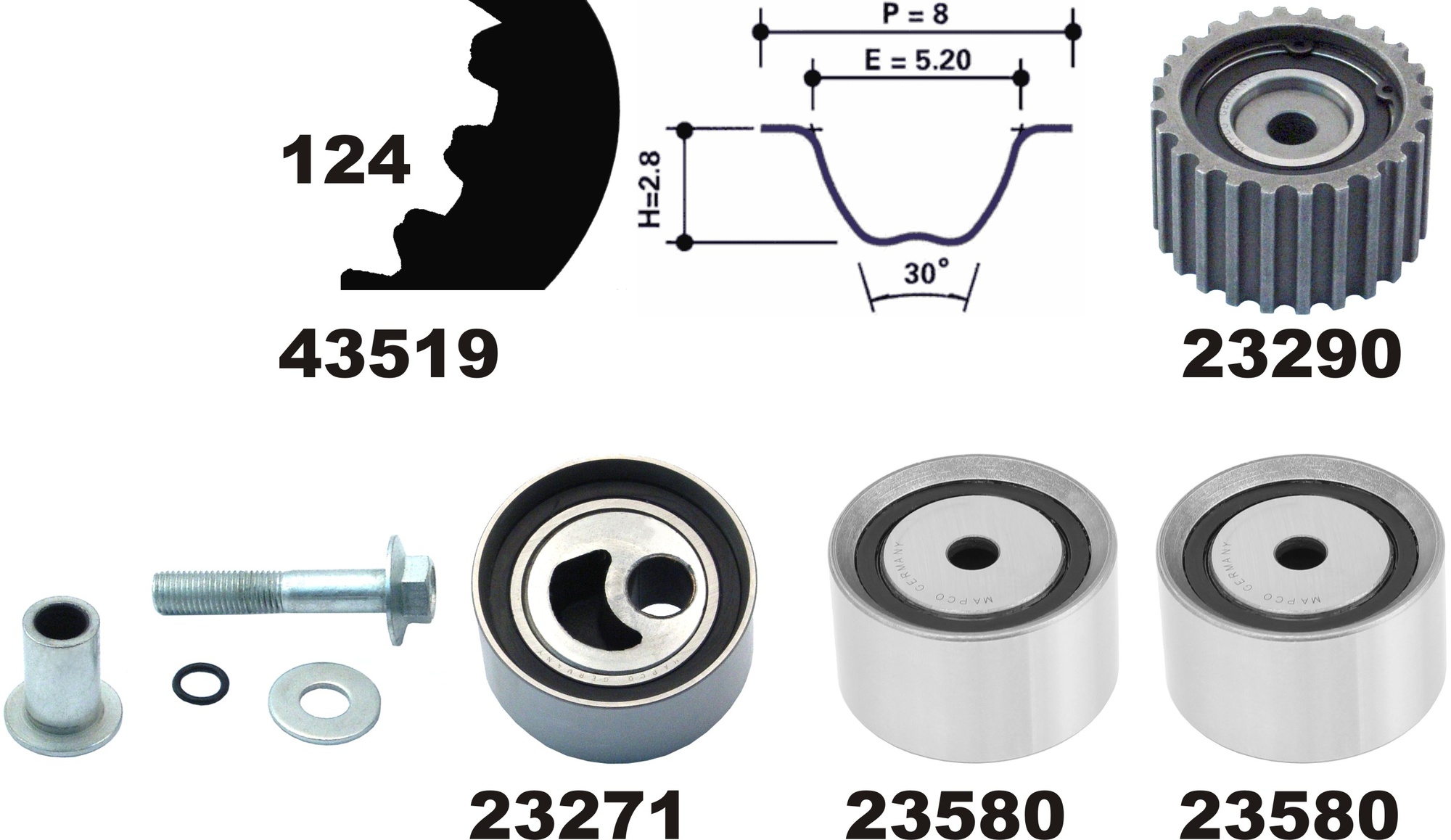 Zahnriemensatz, Satz, SUBARU