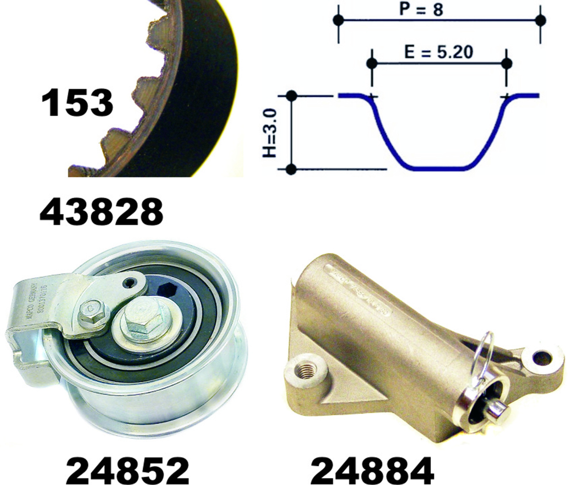 Zahnriemensatz, Satz, AUDI