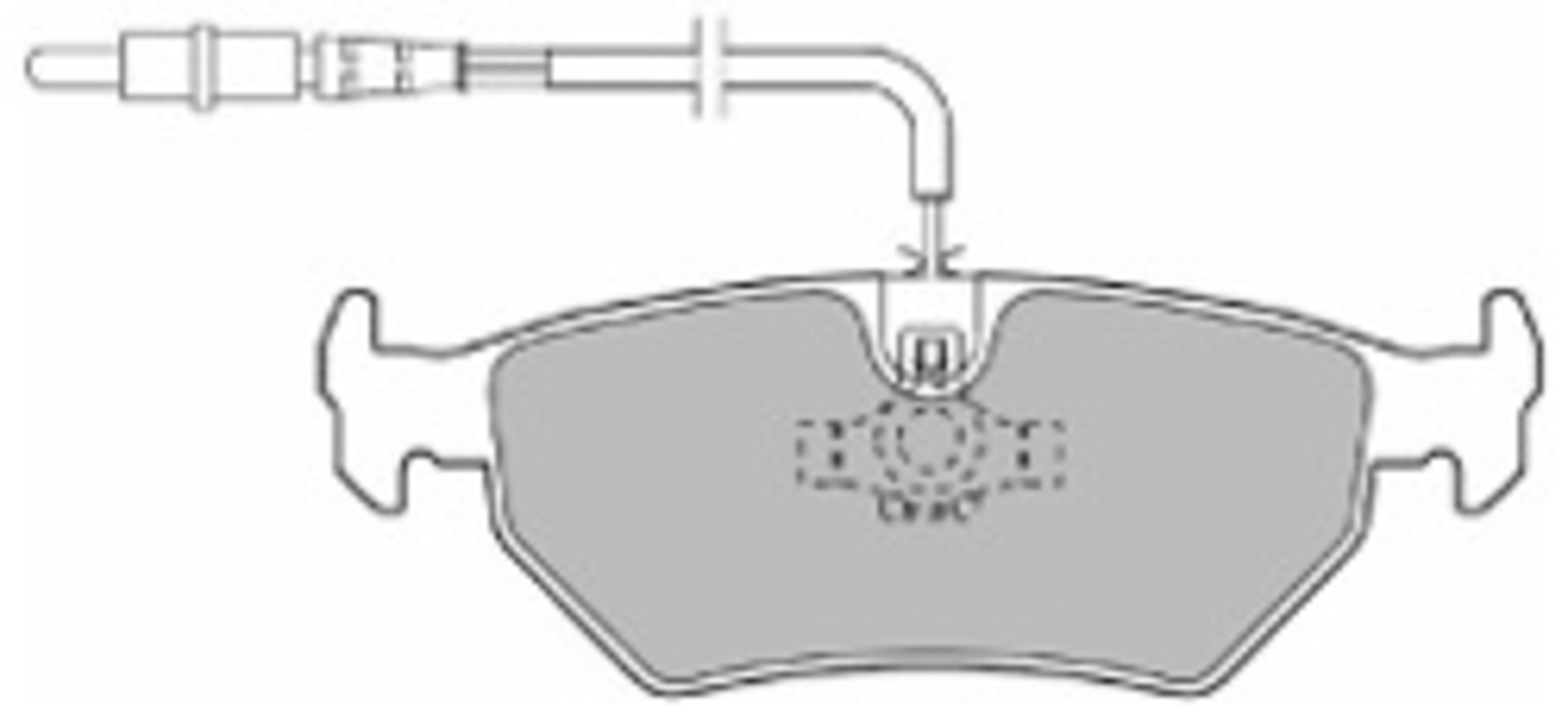 Bremsbelagsatz, Scheibenbremse, Hinterachse, CITROËN, FIAT, LANCIA, PEUGEOT