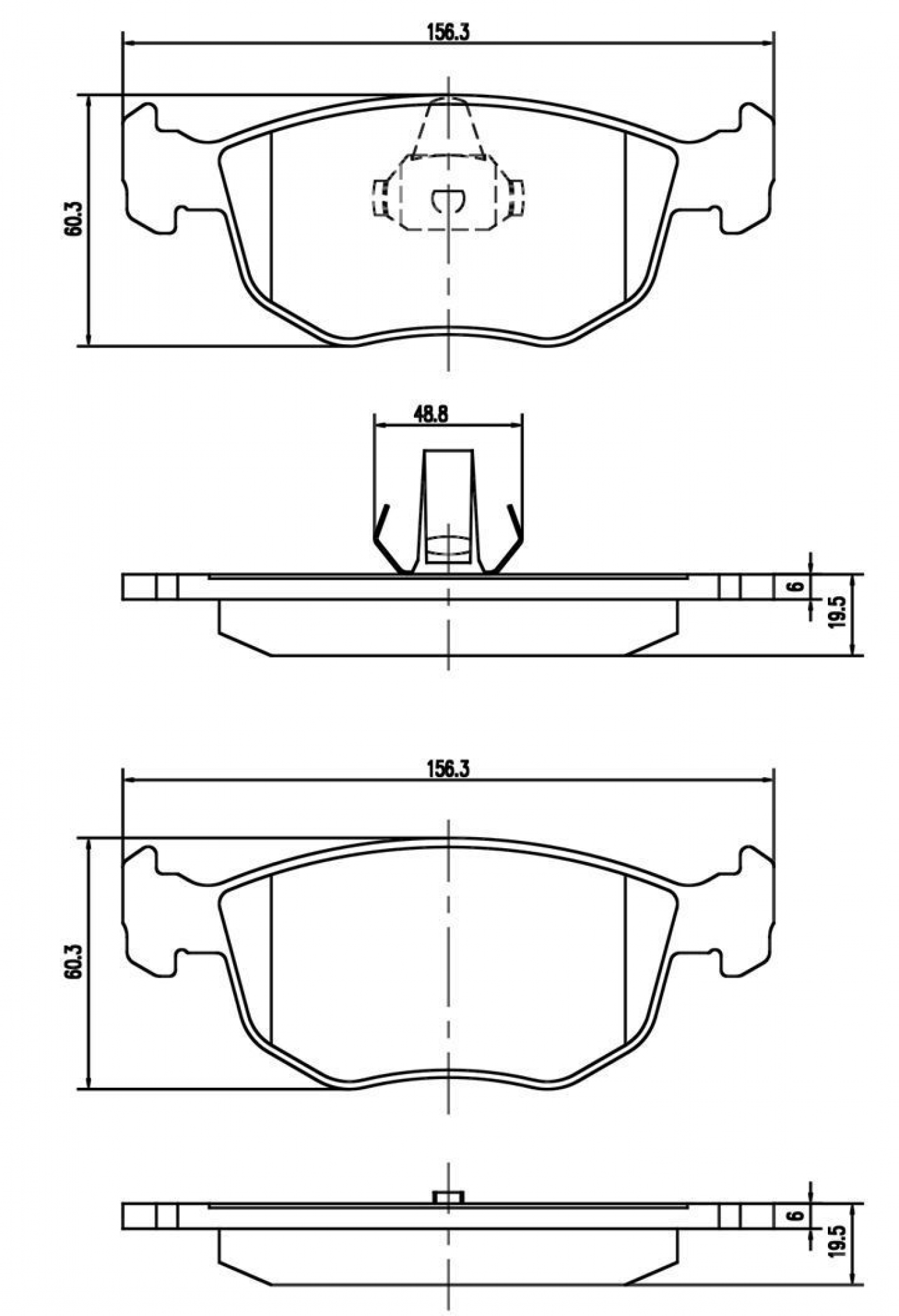 Bremsbelagsatz, Scheibenbremse, Vorderachse, FORD