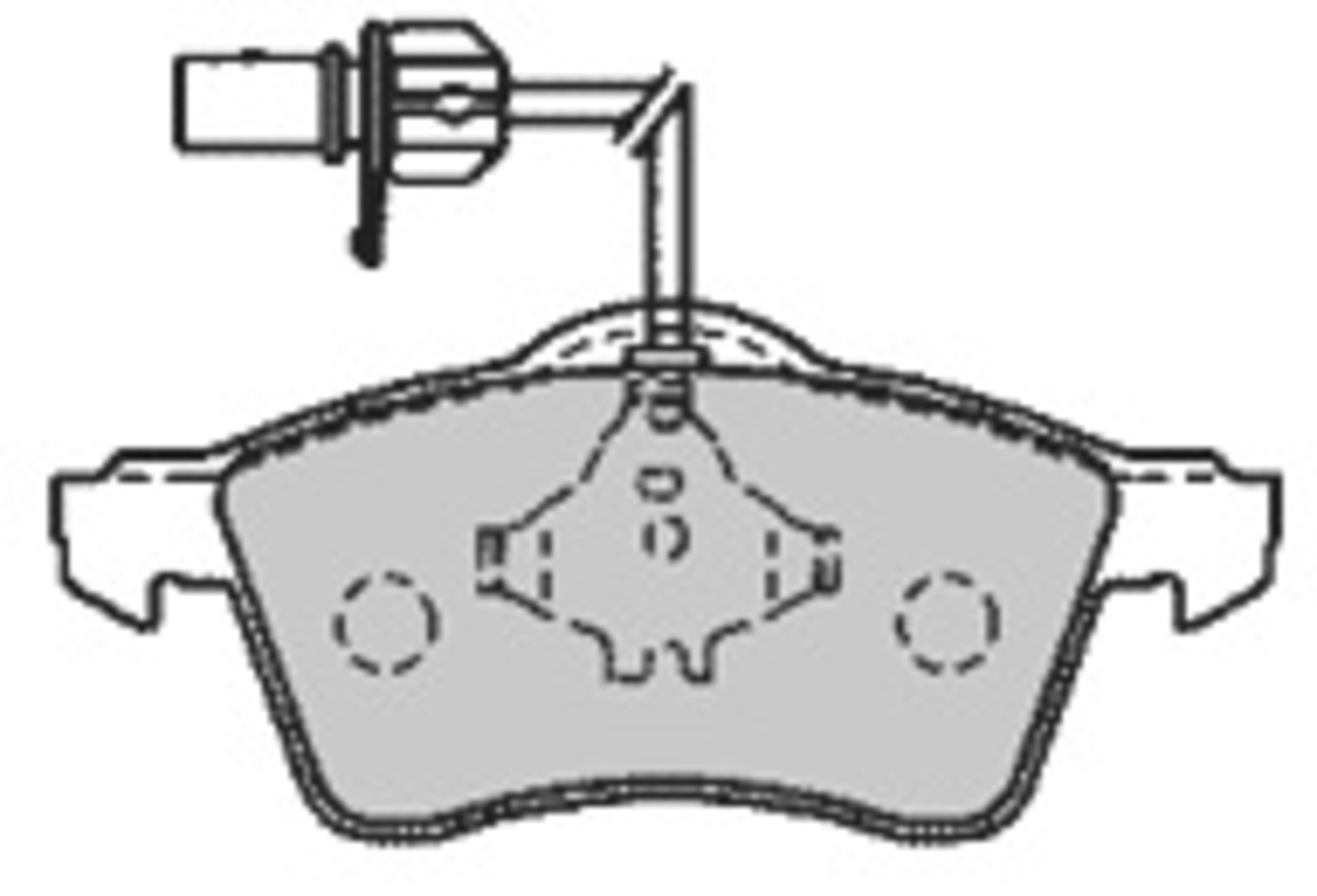 Bremsbelagsatz, Scheibenbremse, Vorderachse, VW