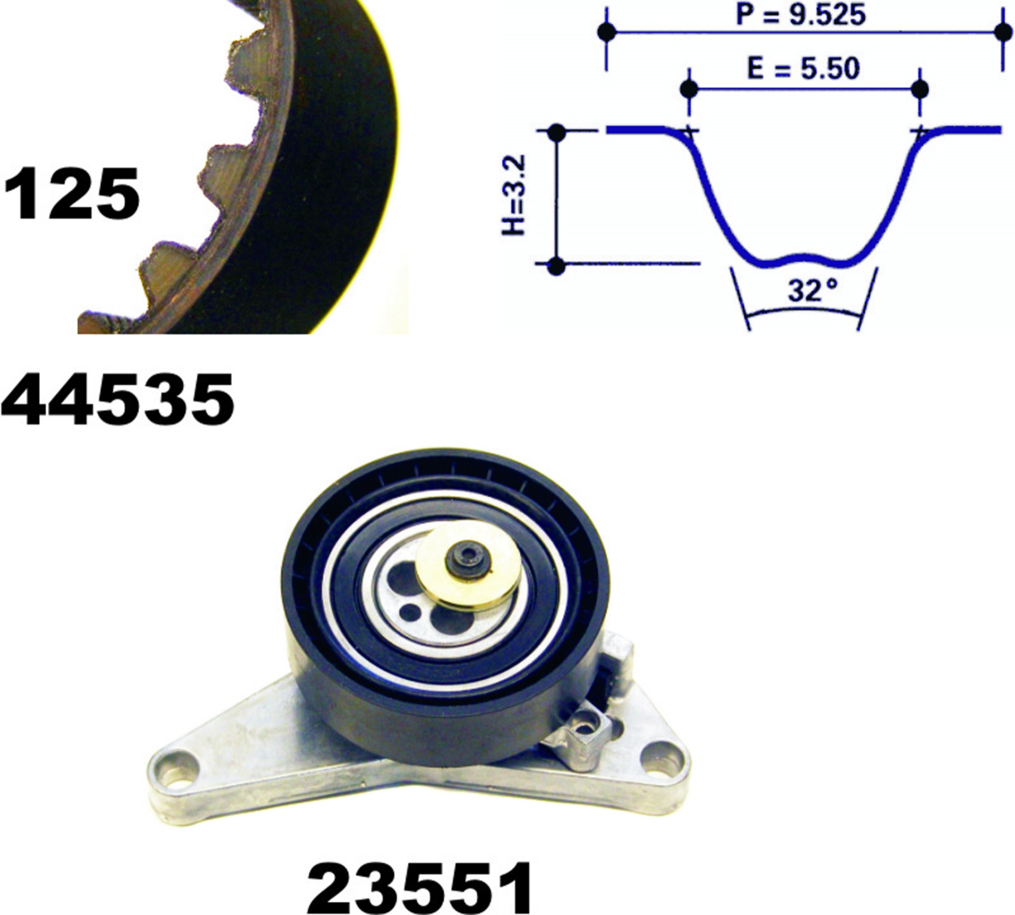 Zahnriemensatz, Satz, DAEWOO, GM KOREA