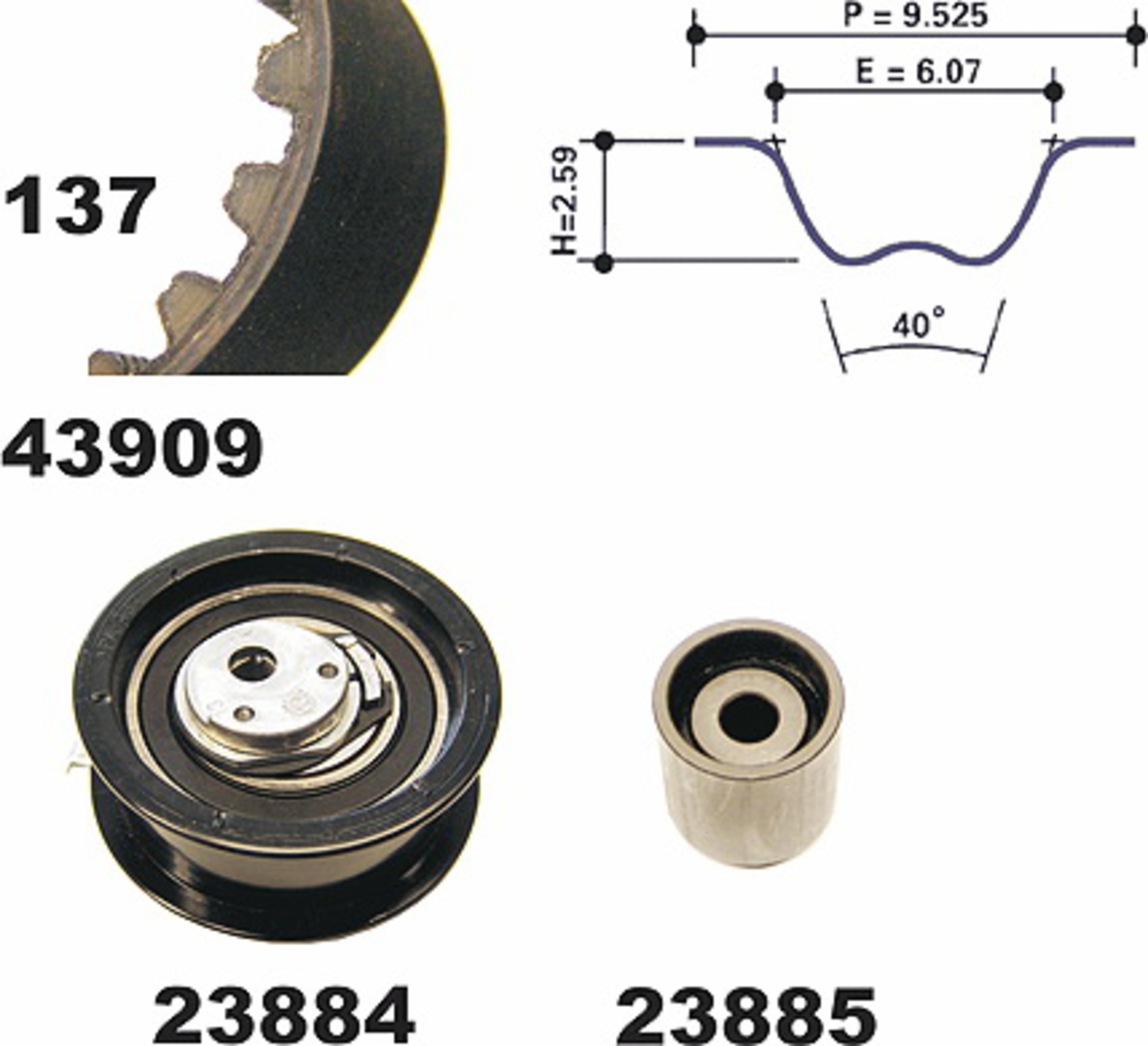 Zahnriemensatz, Satz, FORD, SEAT, VW