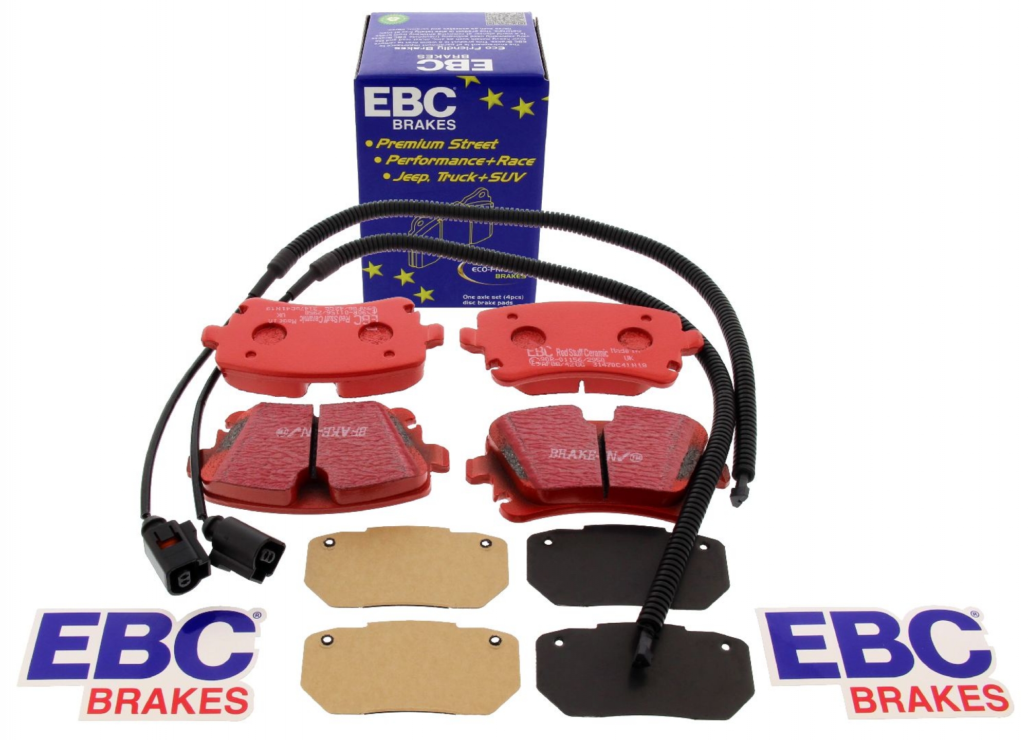 EBC-Bremsbeläge, Redstuff Ceramic, Achssatz, HA, Audi A4, A6