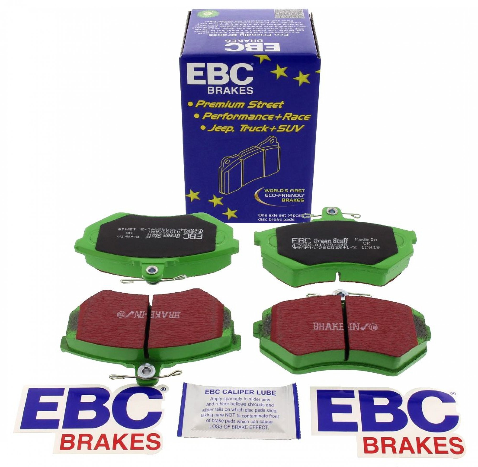 EBC-Bremsbeläge, Greenstuff, Achssatz, VA, Audi A4, VW Passat