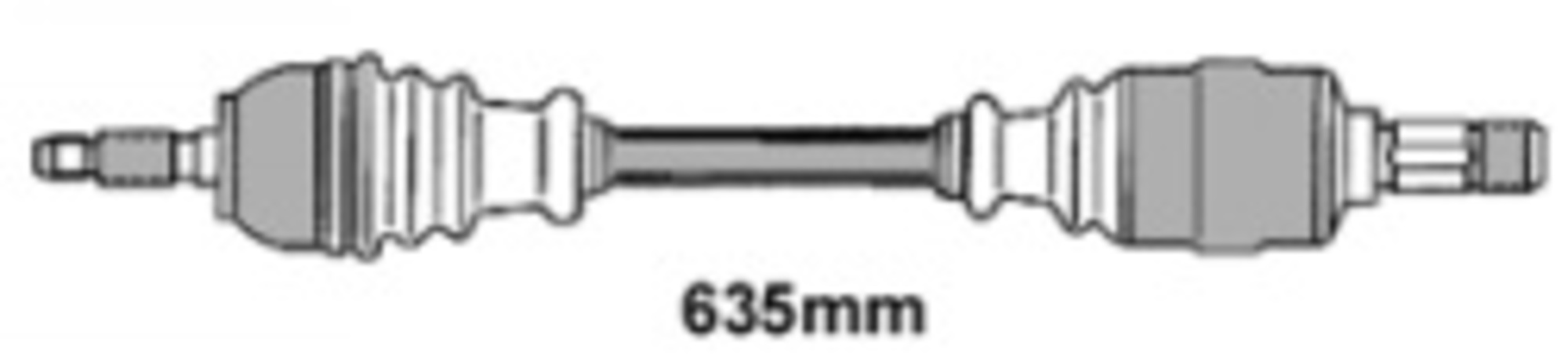 Antriebswelle, Vorderachse links, PEUGEOT