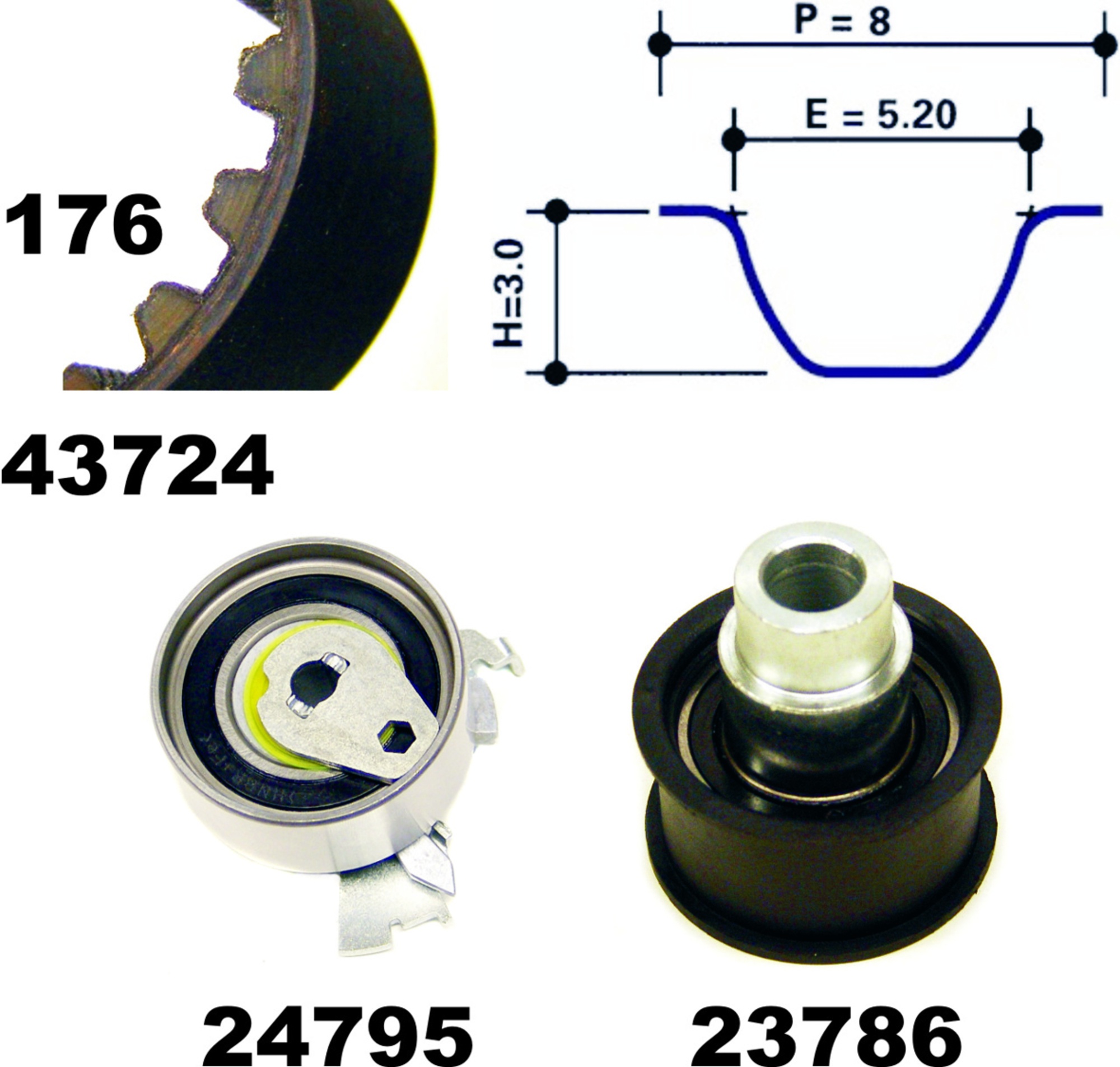 Zahnriemensatz, Satz, OPEL, VAUXHALL