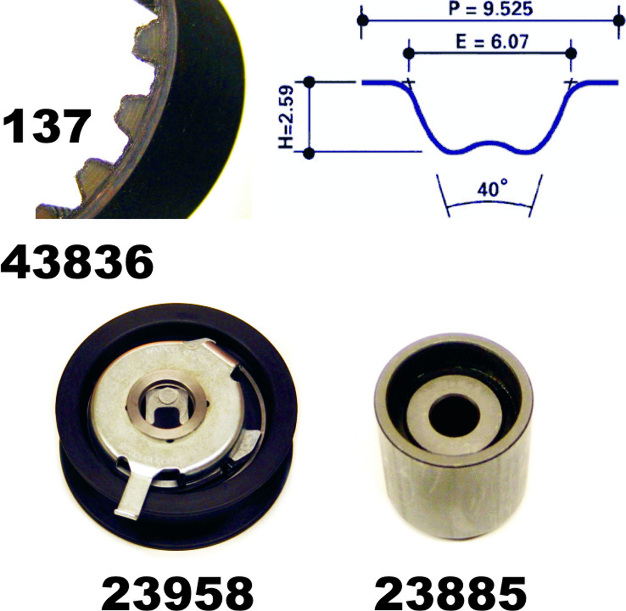 Zahnriemensatz, Satz, SEAT, VW