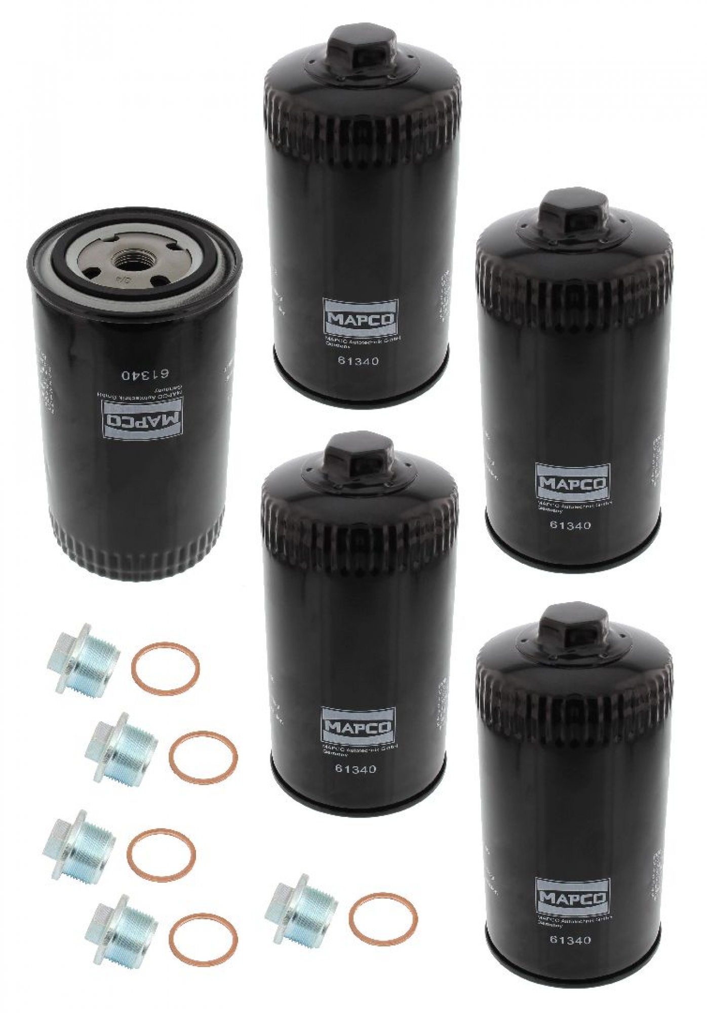 Ölfilter-Set (5-teilig) inkl. Ölablassschraube, VW Transporter T4