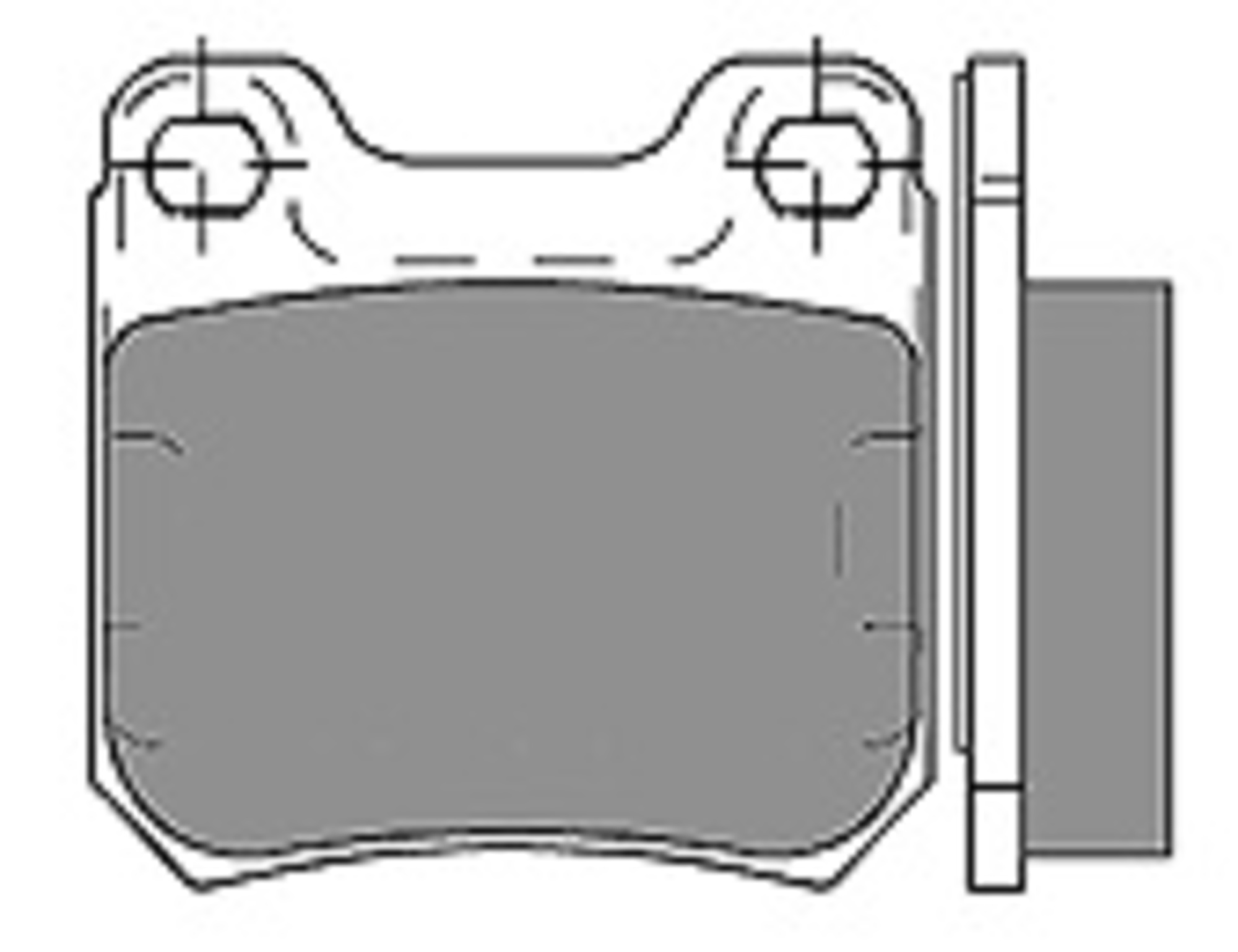 Bremsbelagsatz, Scheibenbremse, Hinterachse, OPEL, VAUXHALL