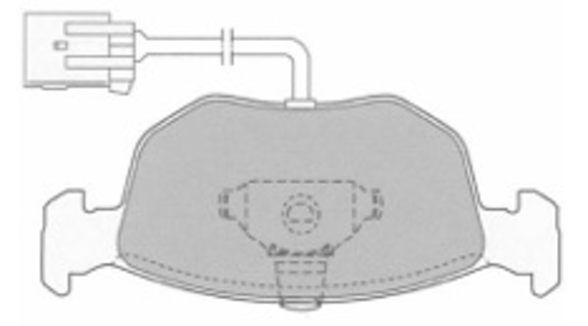 Bremsbelagsatz, Scheibenbremse, Vorderachse, FORD