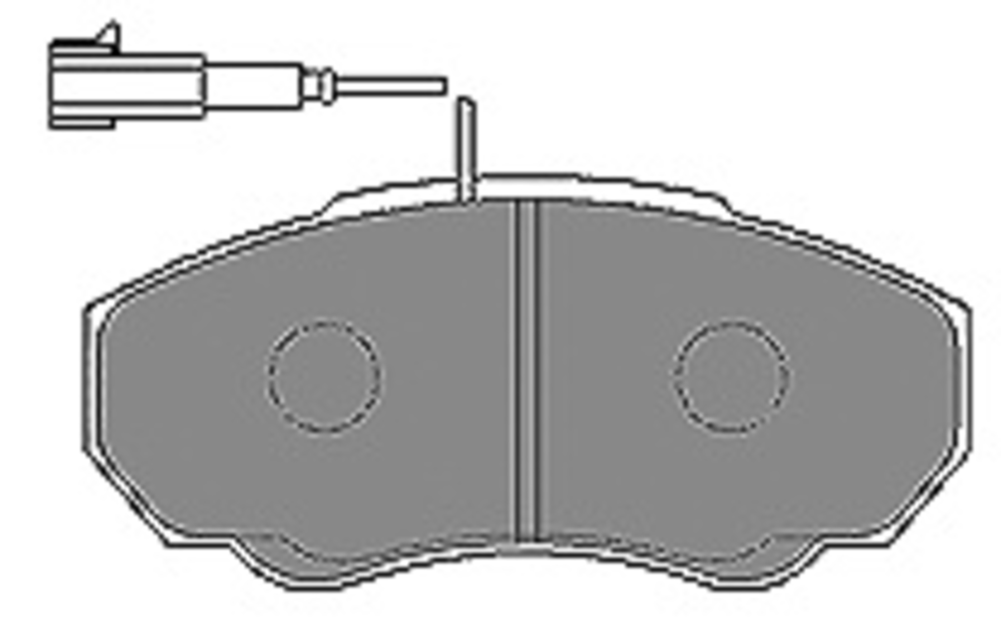 Bremsbelagsatz, Scheibenbremse, Vorderachse, CITROËN, FIAT, PEUGEOT