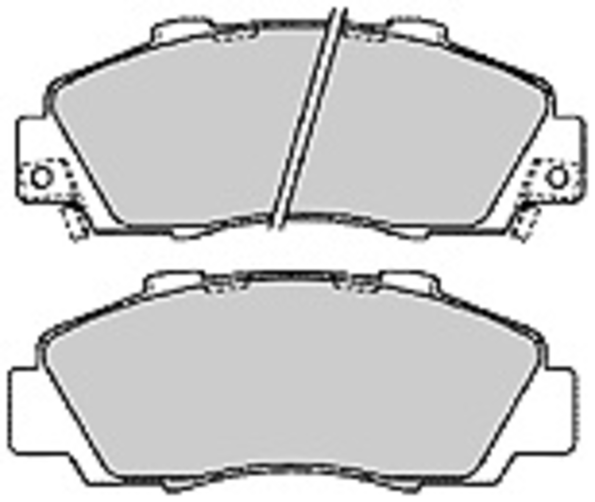 Bremsbelagsatz, Scheibenbremse, Vorderachse, HONDA